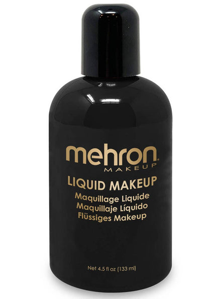 Mehron Black Liquid Large Face Paint Bottle