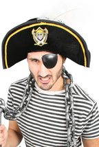Adult's Colonial Style Pirate Costume Hat
