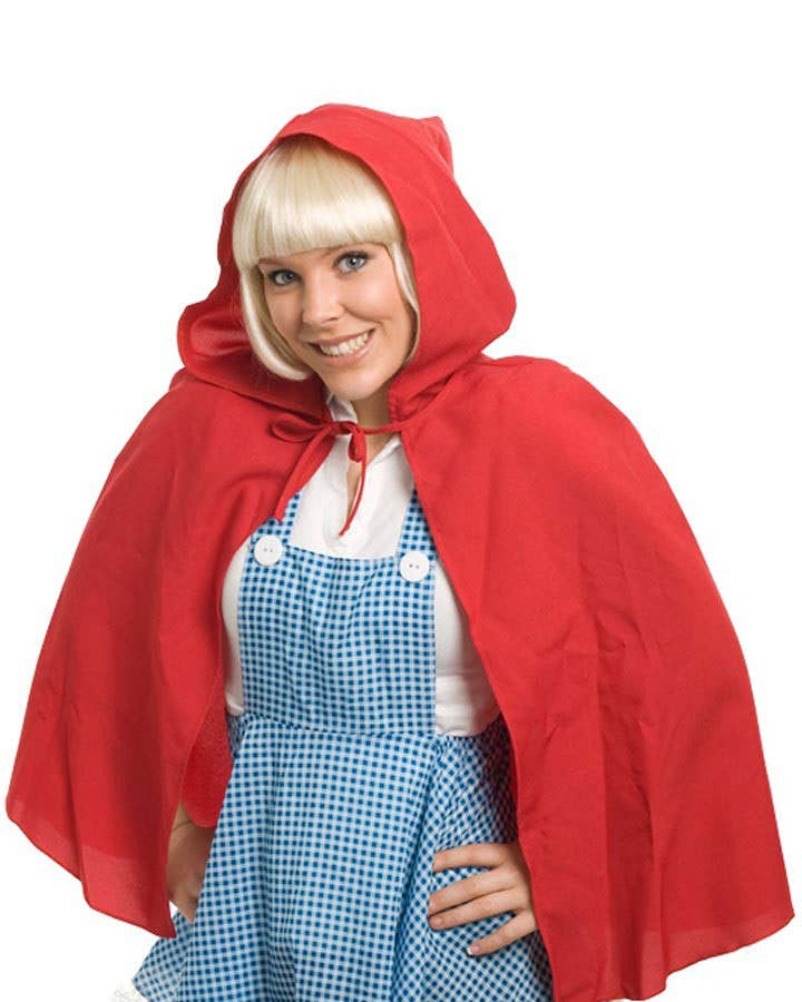 Red Little Red Riding Hood Costume Cape for Adults