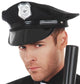 Men's Basic Black Cop Costume Hat