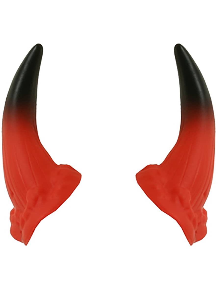 Mini Red and Black Halloween Devil Horns with Elastic Headband Main Ima