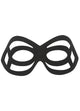 Cut Out Black Half Face Masquerade Mask for Adults