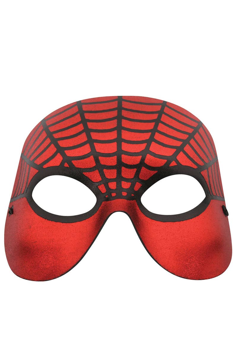 Spiderman Red and Black Simple Masquerade Mask