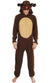 Men's Red Nose Reindeer Christmas Onesie Costume
