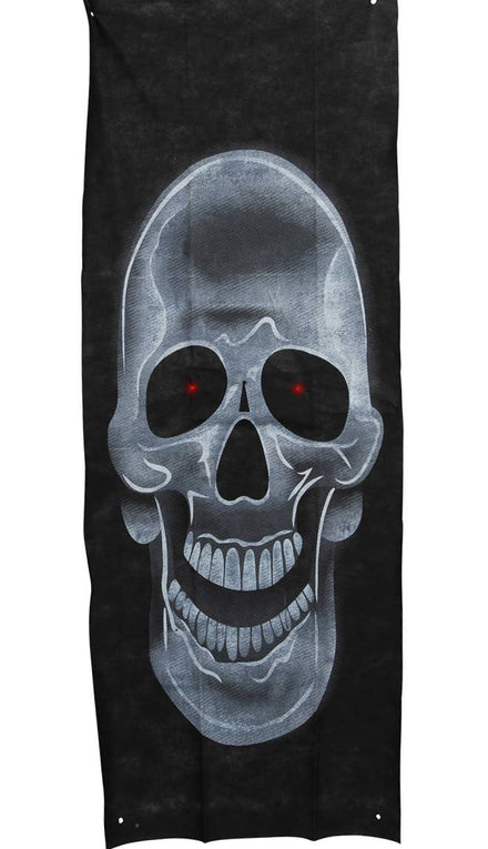 Gothic Skull Curtain with Light Up Eyes Party Decoration