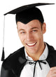 Black Felt Graduation Mortar Board Costume Hat for Adults