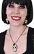 Day of the Dead Sugar Skull Necklace and Earrings Costume Jewellery Set