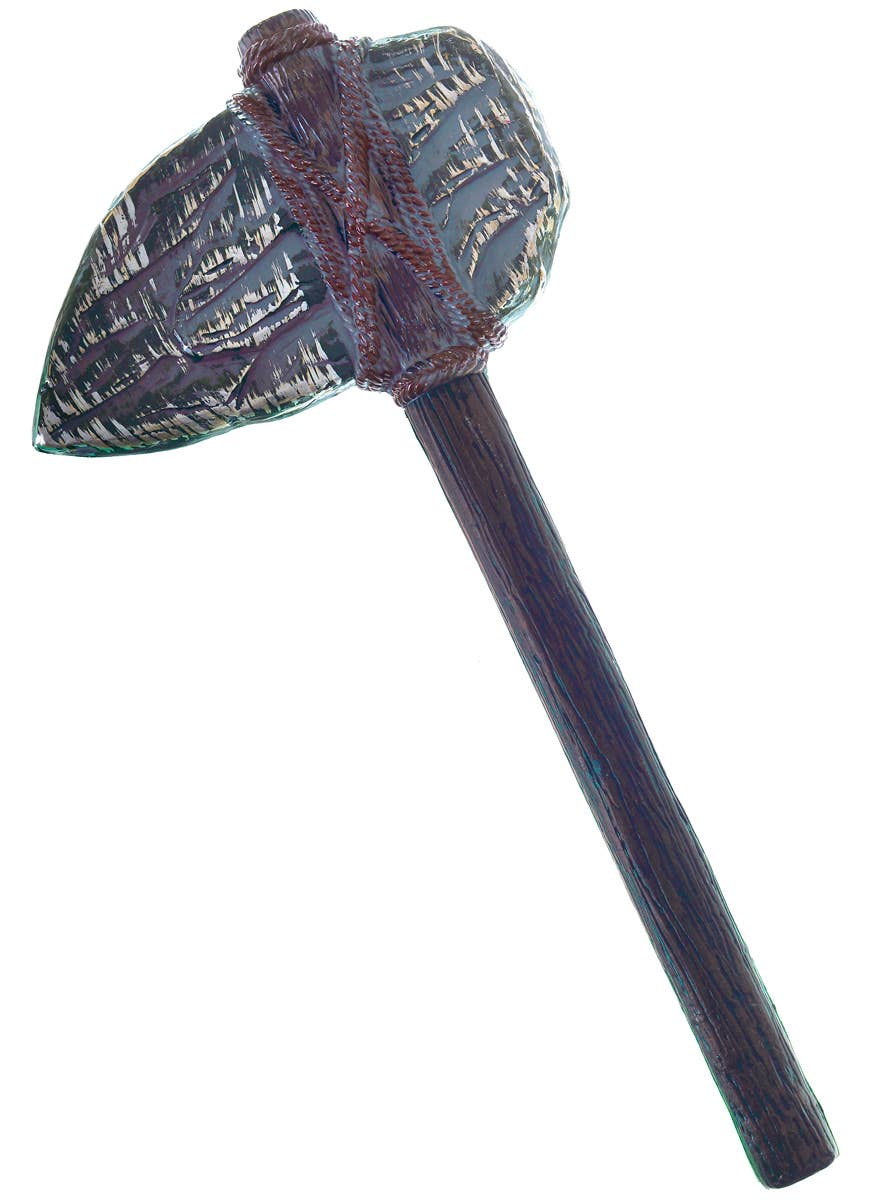 Silver Stone Prehistoric Caveman Axe Costume Weapon