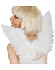 Pointed White Feather Angel Costume Wings - Main View
