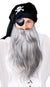 Men's Long Grey Bushy Pirate Costume Beard