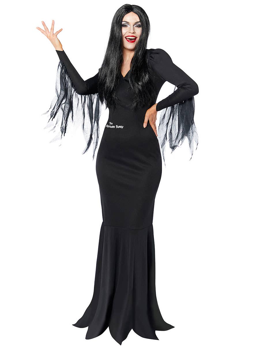 Plus size morticia dress online