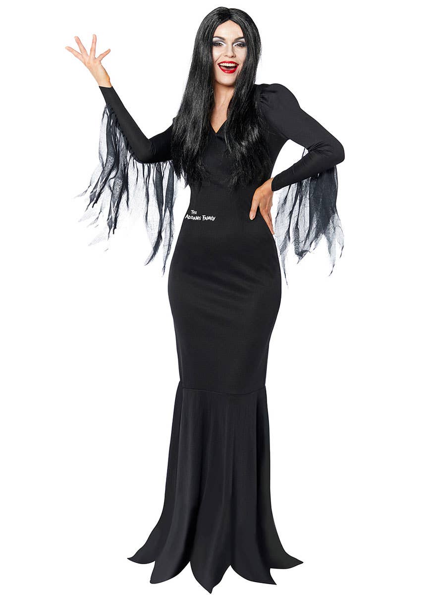 Womens Licensed Morticia Addams Halloween Costume womens-licensed-morticia-addams-halloween-costume