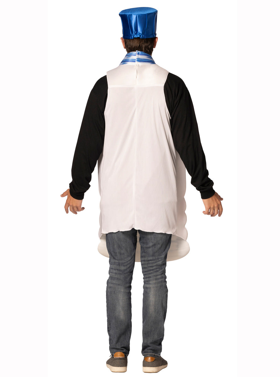 Thirsty Beaches Adults Plastic Water Bottle Costume - Back Image
