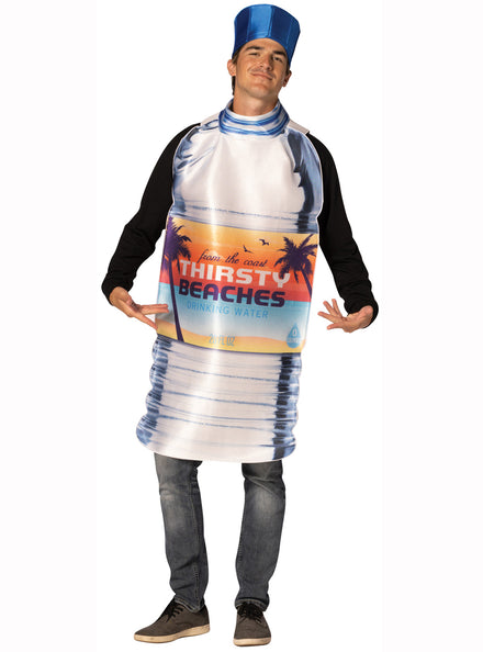 Thirsty Beaches Adults Plastic Water Bottle Costume - Main Image