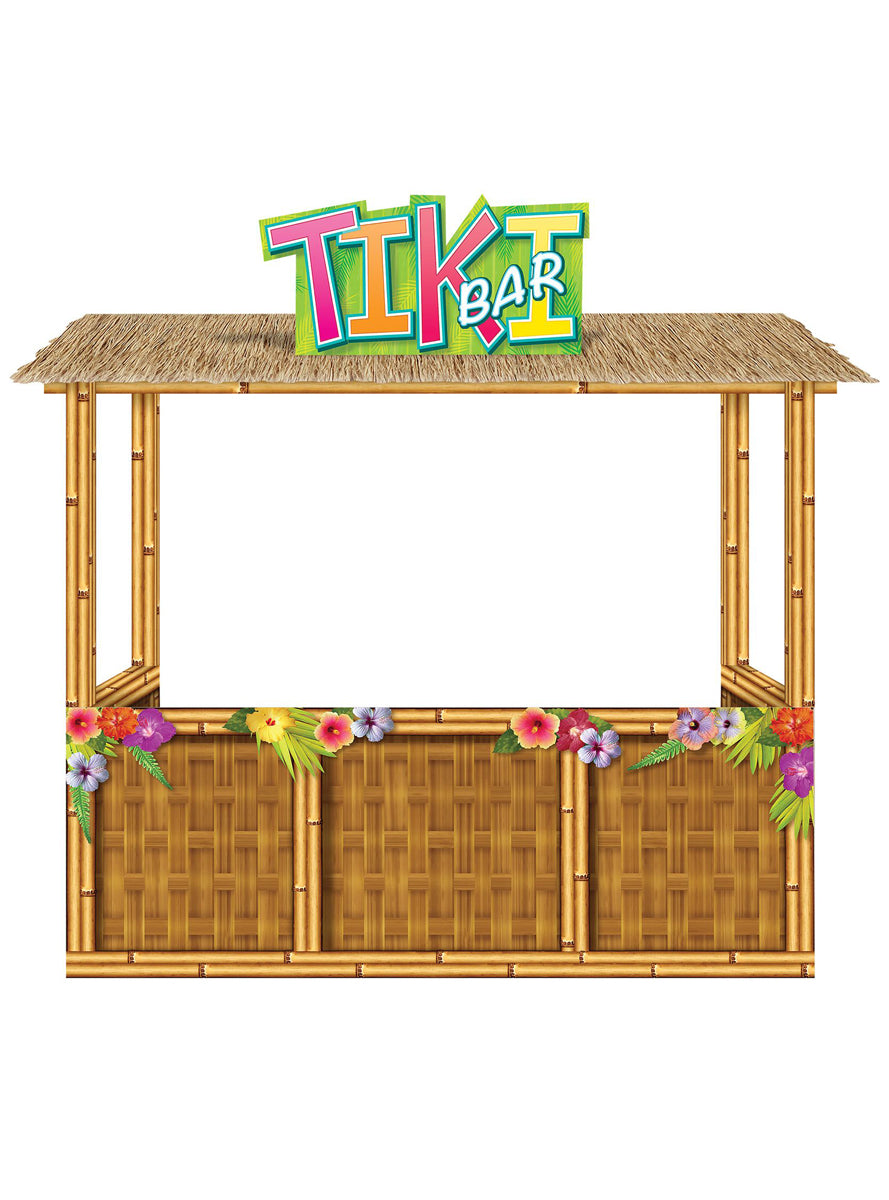Tiki Bar 213cm 3D Party Prop - Alternative Image