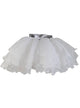 Girls Fluffy White Layered Mesh Tutu Skirt