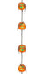 Light Up Orange Pumpkin Hanging Halloween Decoration Main Image