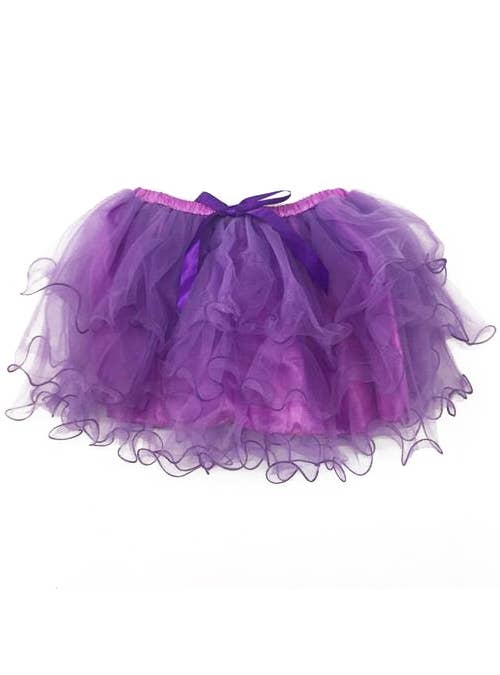 Image of Ruffled Purple Fairy Womens Costume Tutu