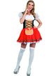 Women's Sexy Red Beer Maid Oktoberfest Fancy Dress Costume