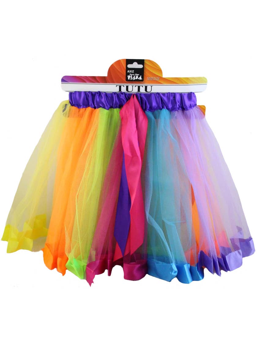 Image of Layered Rainbow Womens Fairy Tutu