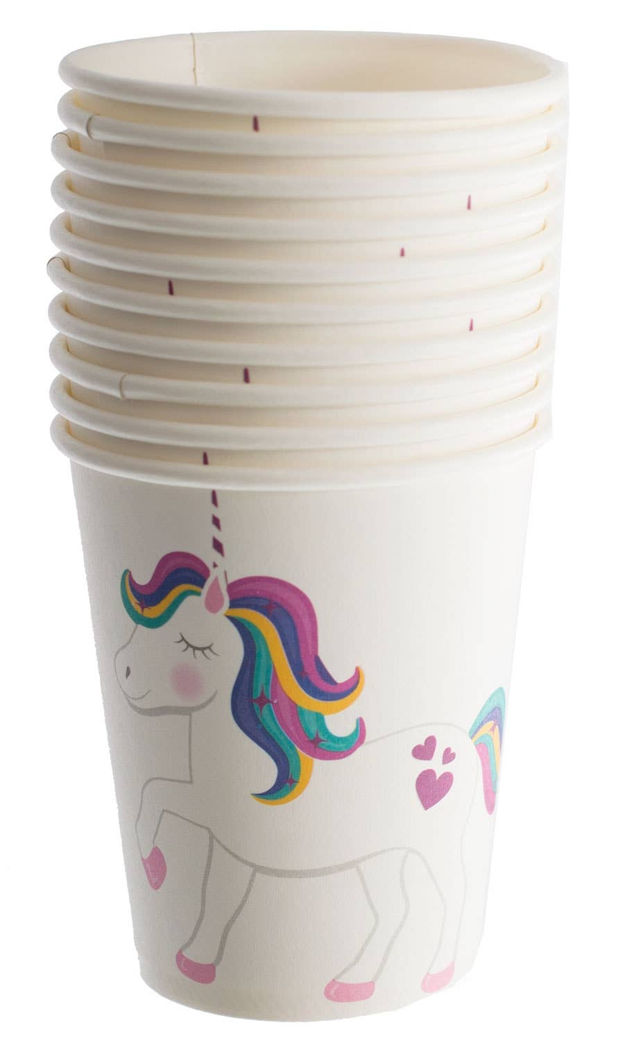 Disposable Unicorn 10 Pack Paper Cups Tableware