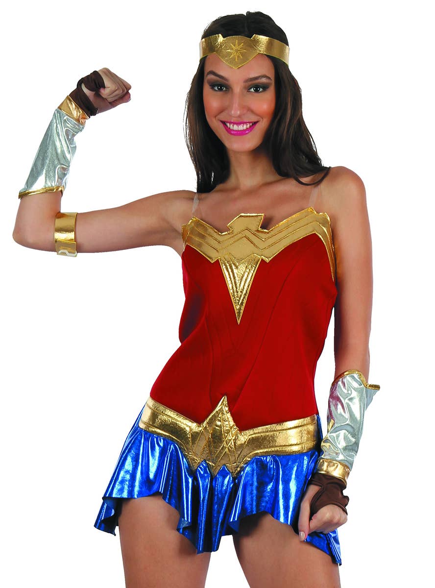 Sexy Red and Blue DC Superhero Costume | Womens Wonder Woman Costume Sexy Red and Blue DC Superhero Costume | Womens Wonder Woman Costume
