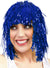 Adults Short Blue Tinsel Costume Wig