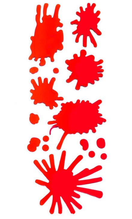 Blood Splatter Halloween Horror Haunted House Wall Gel Decal Decorations Main Image