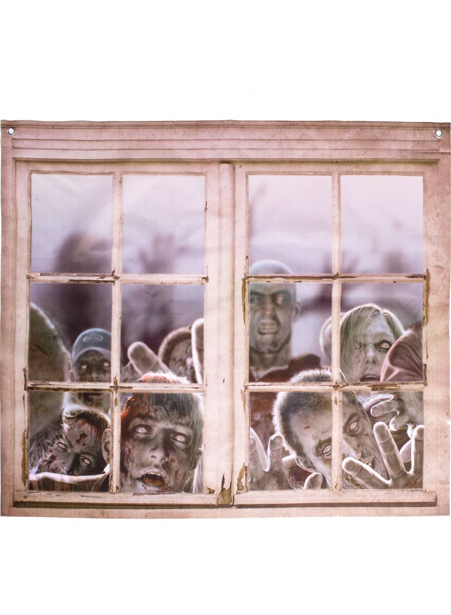 Halloween Asylum décoration de fenêtre zombie