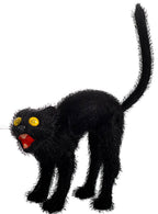 Evil Black Snarling Cat Halloween Decoration
