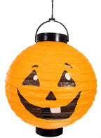 Hanging Orange Pumpkin Paper Lantern Halloween Decoration