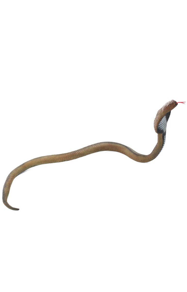 Large Brown Foam  2.1m King Cobra Snake Halloween Prop Decoration Alternative Image