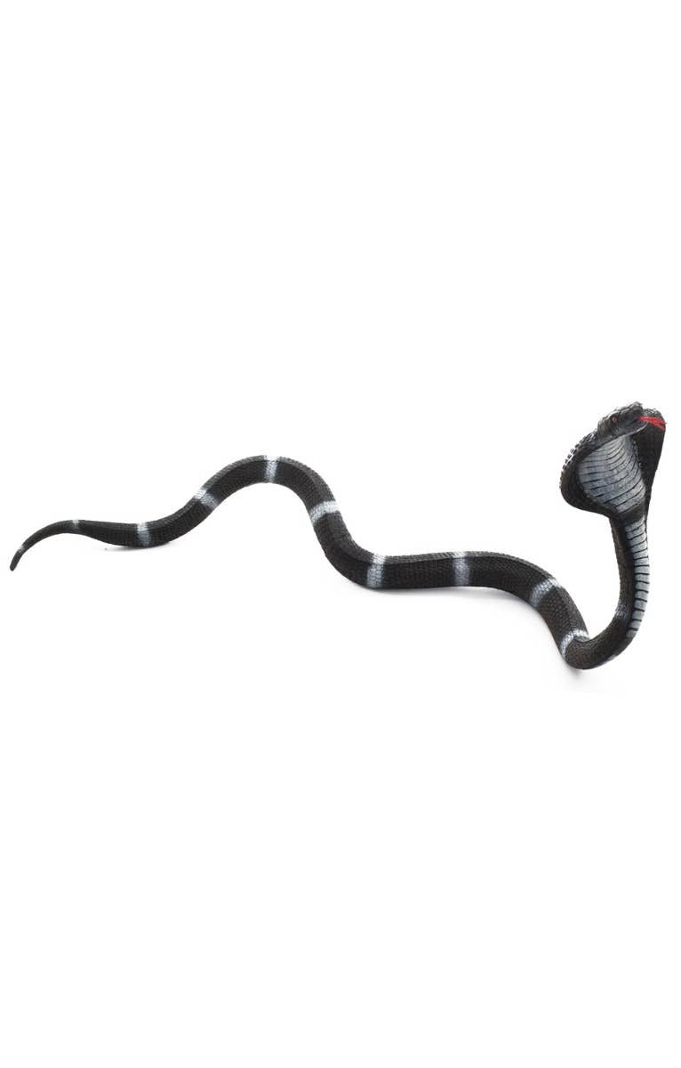 Giant 2.1m Black And White Striped King Cobra Snake Serpent Halloween Prop Decoration Alternative Image