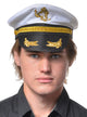 White, Black and Gold Sea Captain's Costume Hat