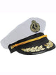 Image of Ship Captain Unisex White Costume Hat
