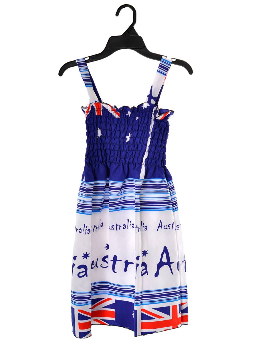 Aussie Flags Design Girls' Australia Day Summer Dress - Print Variation 1