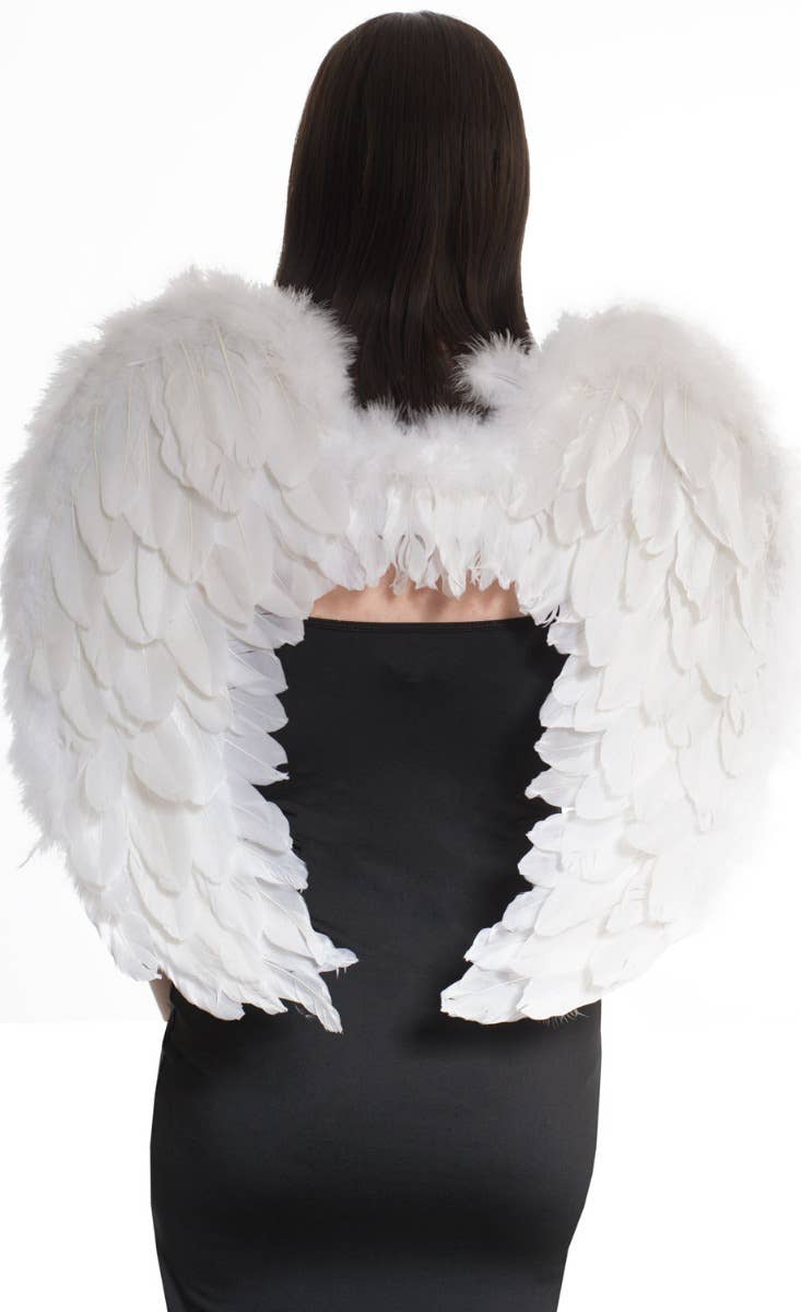 Women's White Feather Angel Costume Accessory Wings Main image