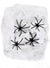 White Spider Web Halloween Decoration with 4 Spiders 