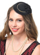 Mini Black and Gold 1920's Costume Hat for Women