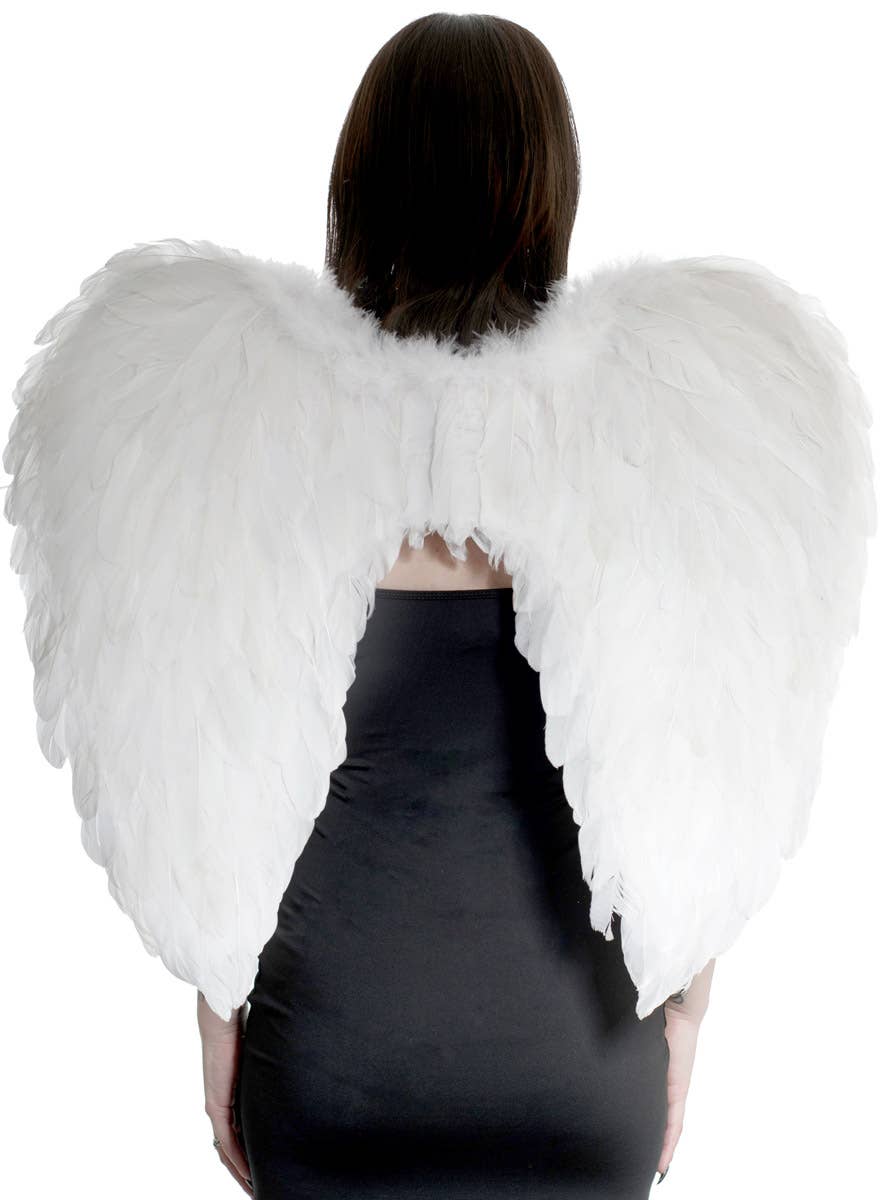 Large White Feather Costume Accessory Wings Main Image