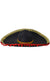 Adult's Black, Gold and Red Mexican Feltex Sombrero Costume Hat