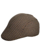 Brown Houndstooth Tweed Costume Hat