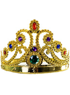 Gold Queen Costume Crown with Jewels