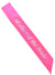 Pink Satin Sash with Holographic Mother of the Bride Print