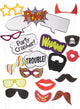 20 Pack of Party Photo Booth Props Main Image