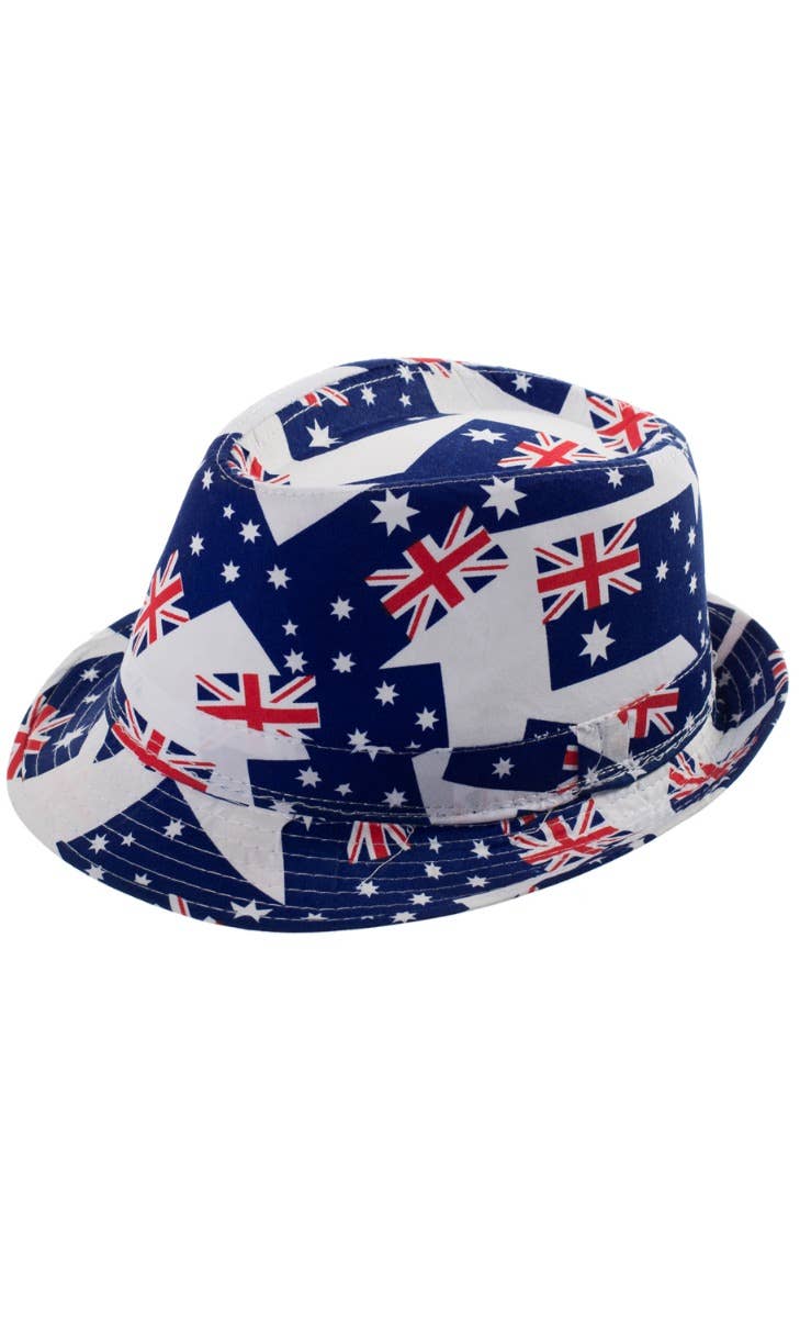 Adults Australian Flag Trilby Hat | Australia Day Hat Accessory