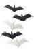 5 Pack Glow in the Dark and Black mini bat props halloween decorations main image