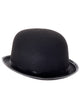 Adult's Black Feltex Bowler Costume Hat