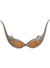 Silver Glitter Martian Costume Glasses