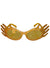 Glittery Gold Dame Edna Glasses